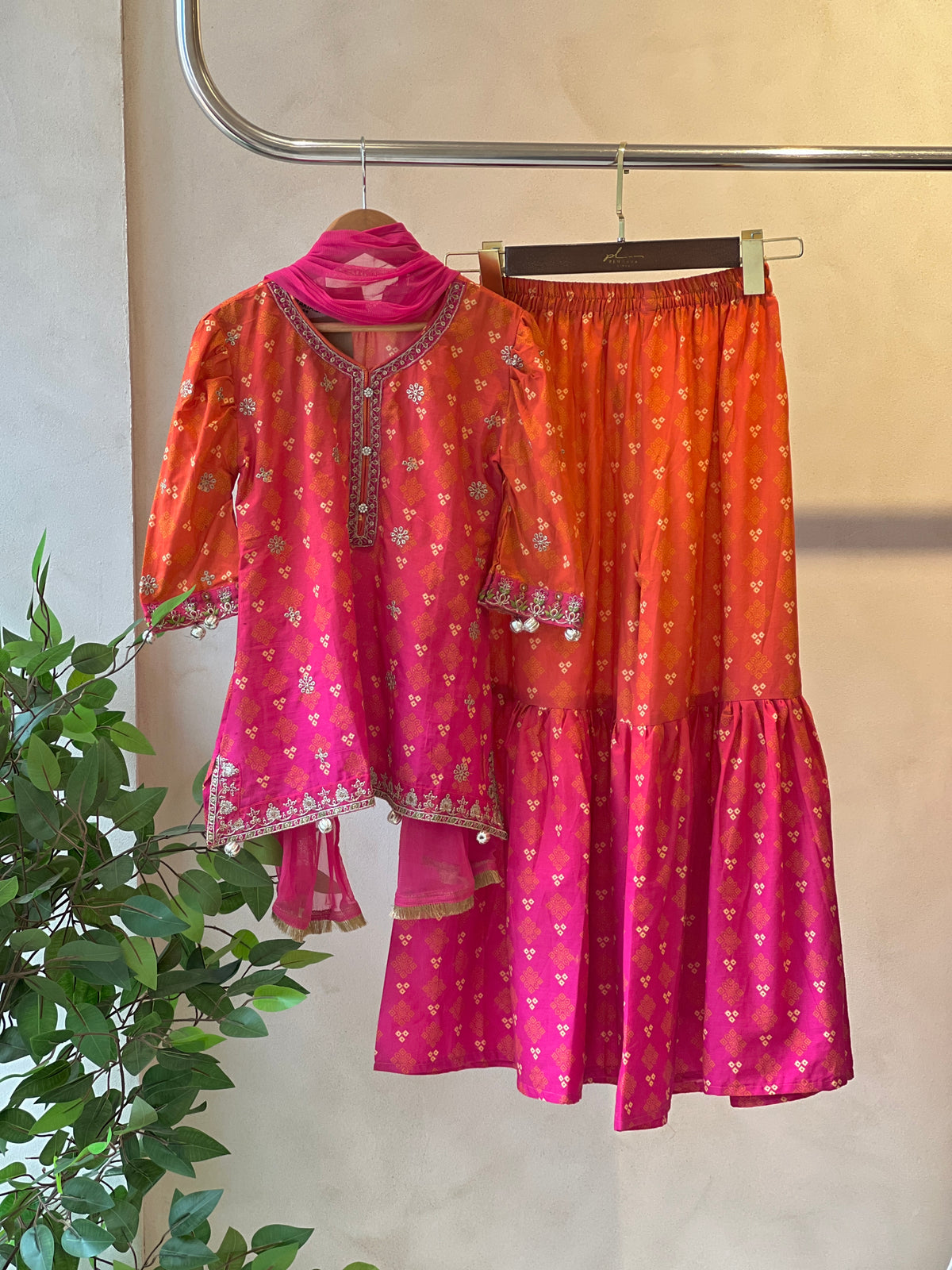 Kids sharara party wear -ready to wear-25-18 - Pehnava Lawns