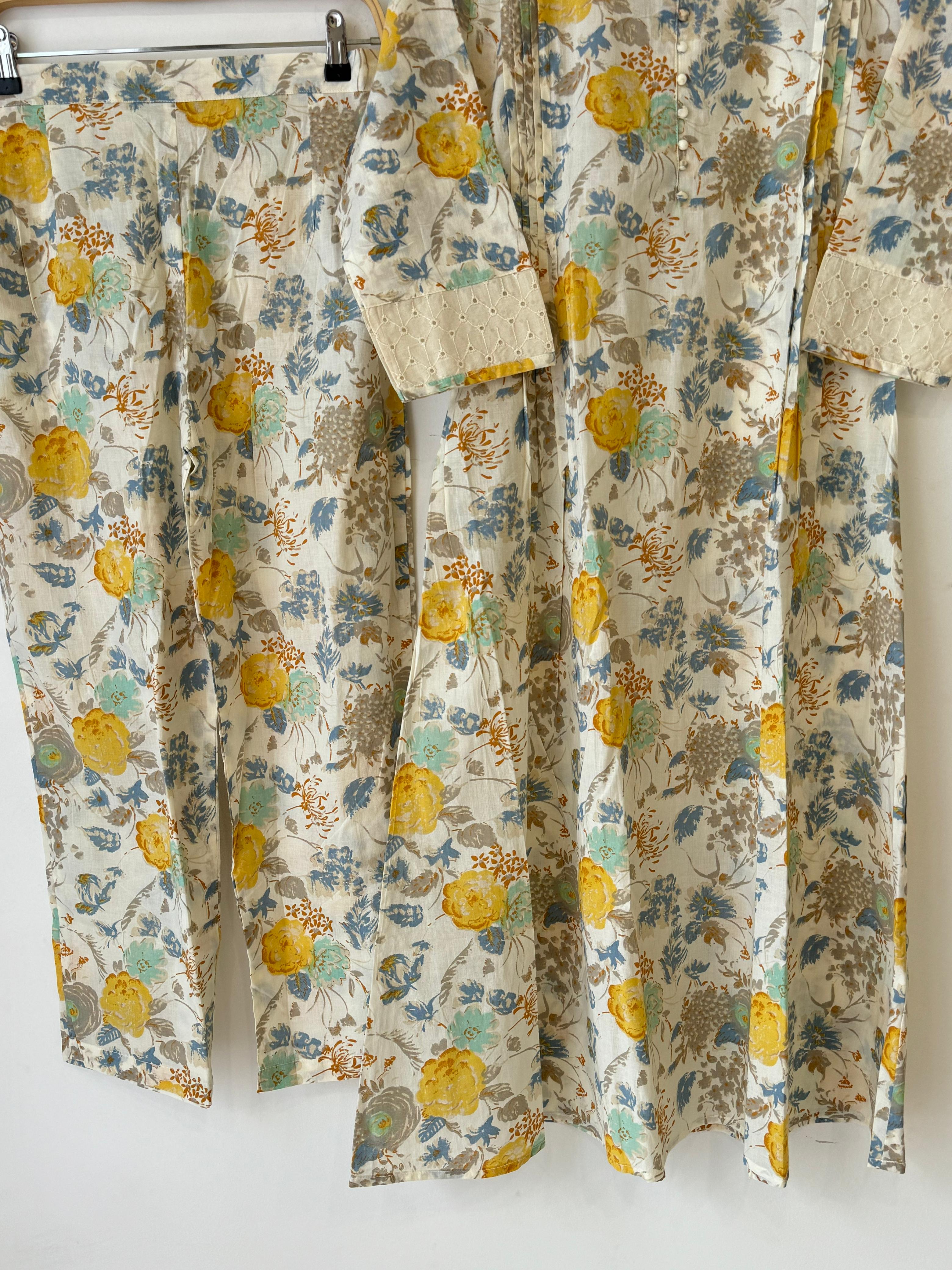 Pure cotton 2 peice co-od suit 9017
