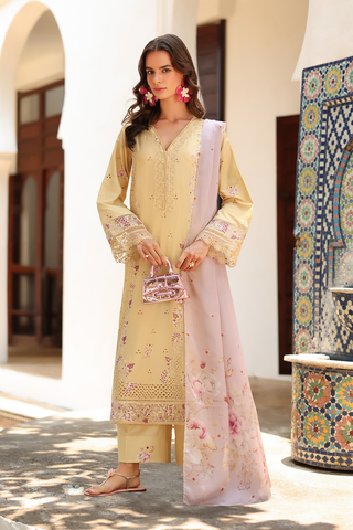 IZNIK Embroidered Printed Lawn SS-11 - Pehnava Lawns