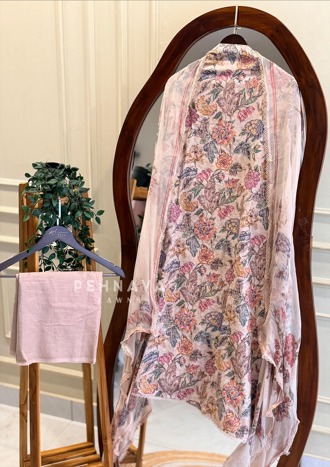 Floral Embroidered Unstitched Suit