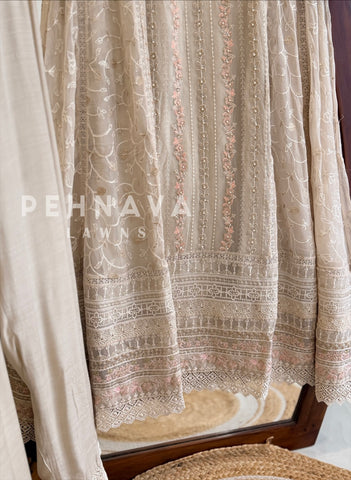 Agha Noor Formal Chiffon Ensemble