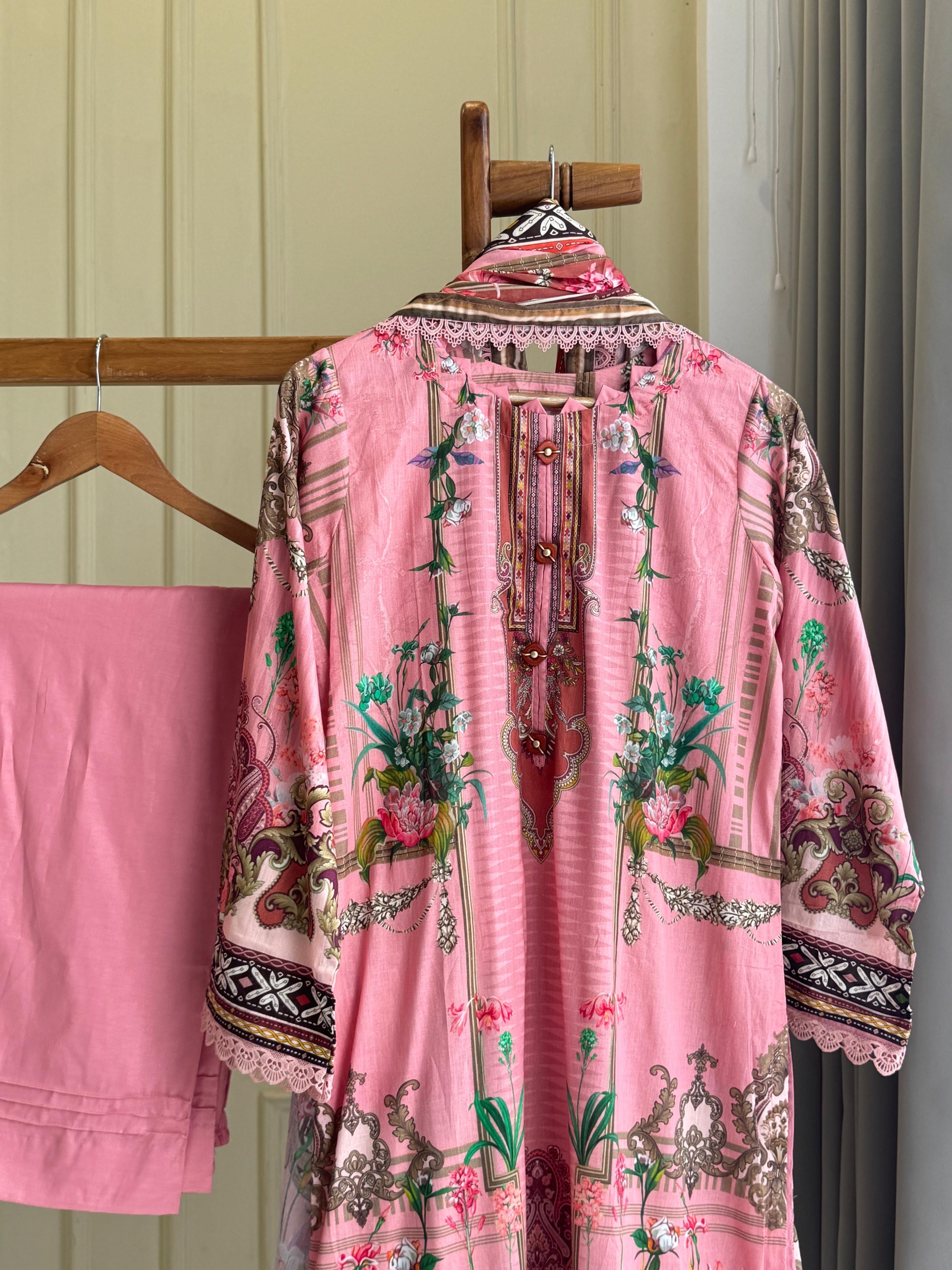 Jade Casual Fit Lawn Suit- 3455