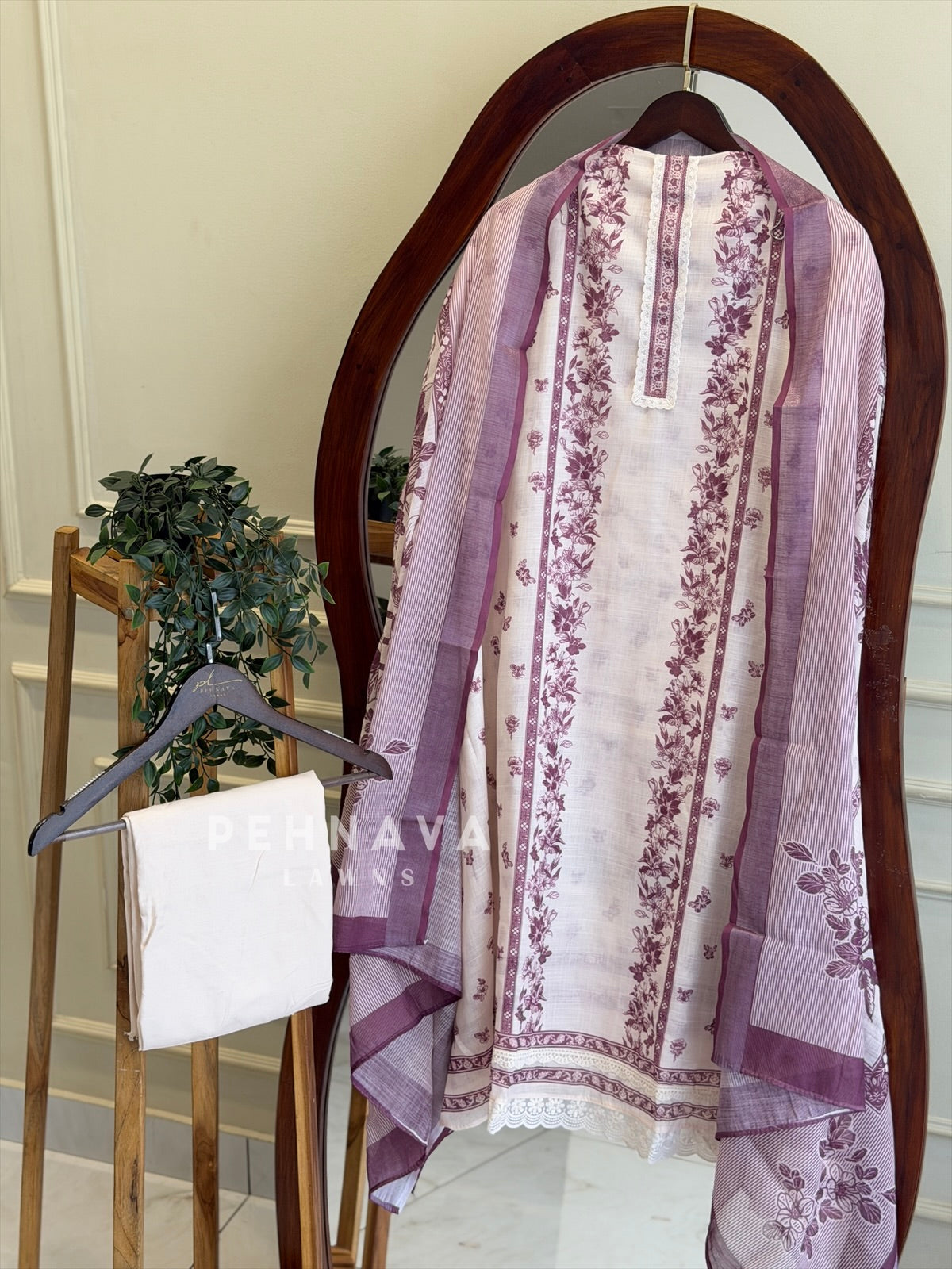 Floral Embroidered Unstitched Suit