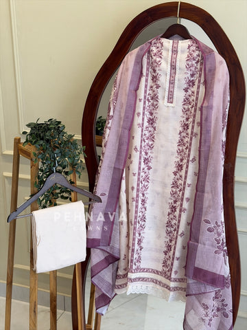 Floral Embroidered Unstitched Suit