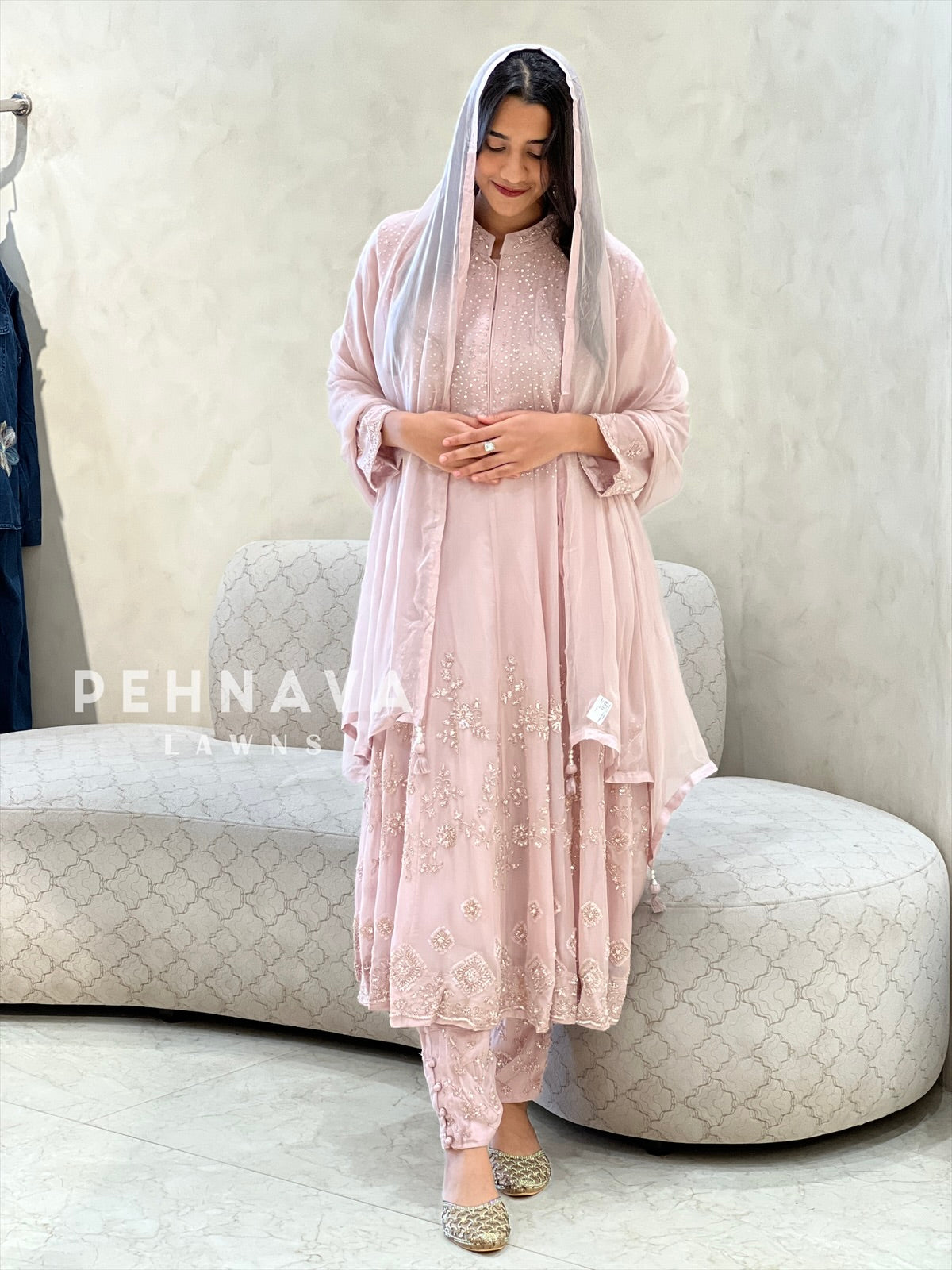 Premium Handworked Anarkali suit