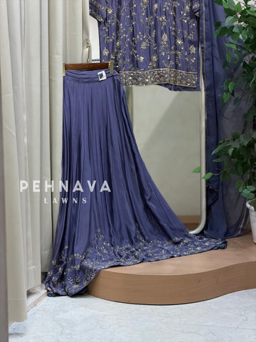 Premium  Handworked Skirt set