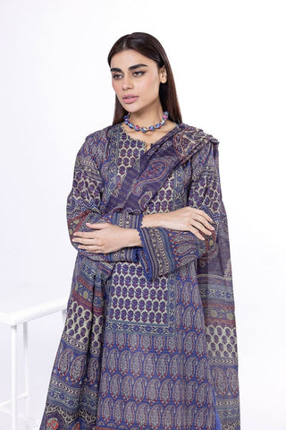 Khaadi Unstitched Printed Lawn suit-0119
