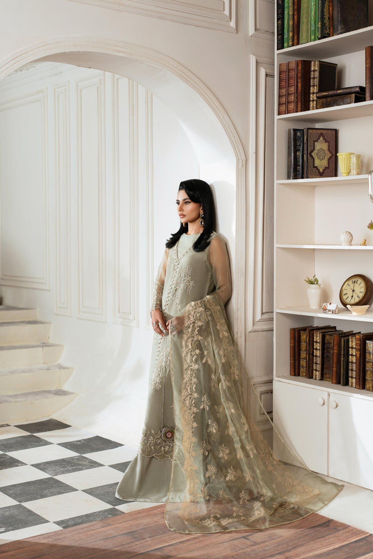 Azzal luxurious organza suit -AINA - Pehnava Lawns