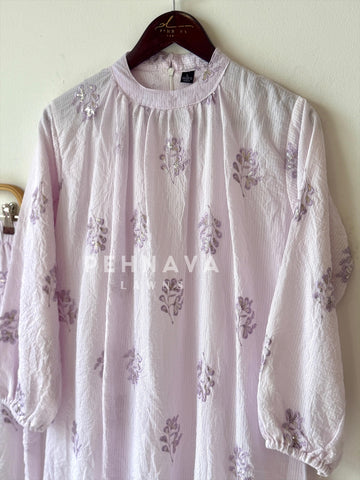 Floral Embroidered Co-ord Set-