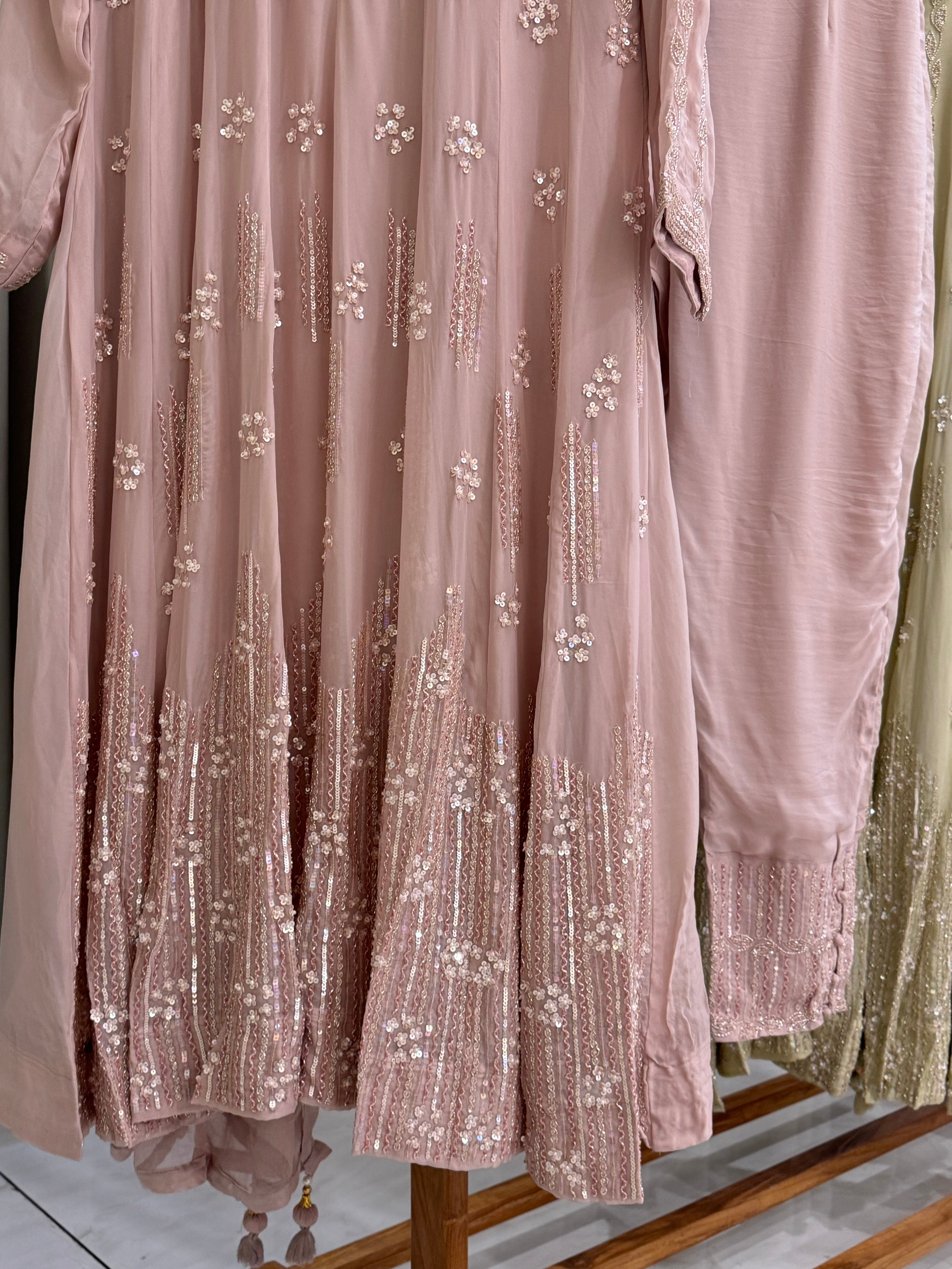 Heavy Handworked Anarkali Suit-8372