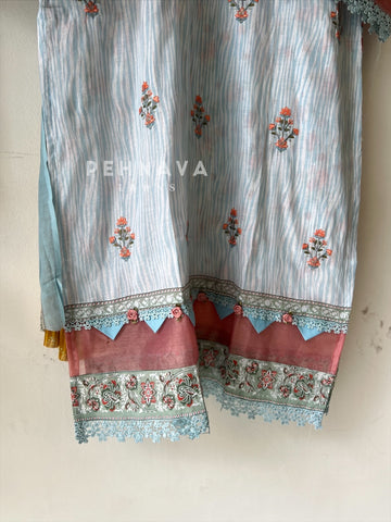 Embroidered Casual Ready To Wear Suit-21003-4