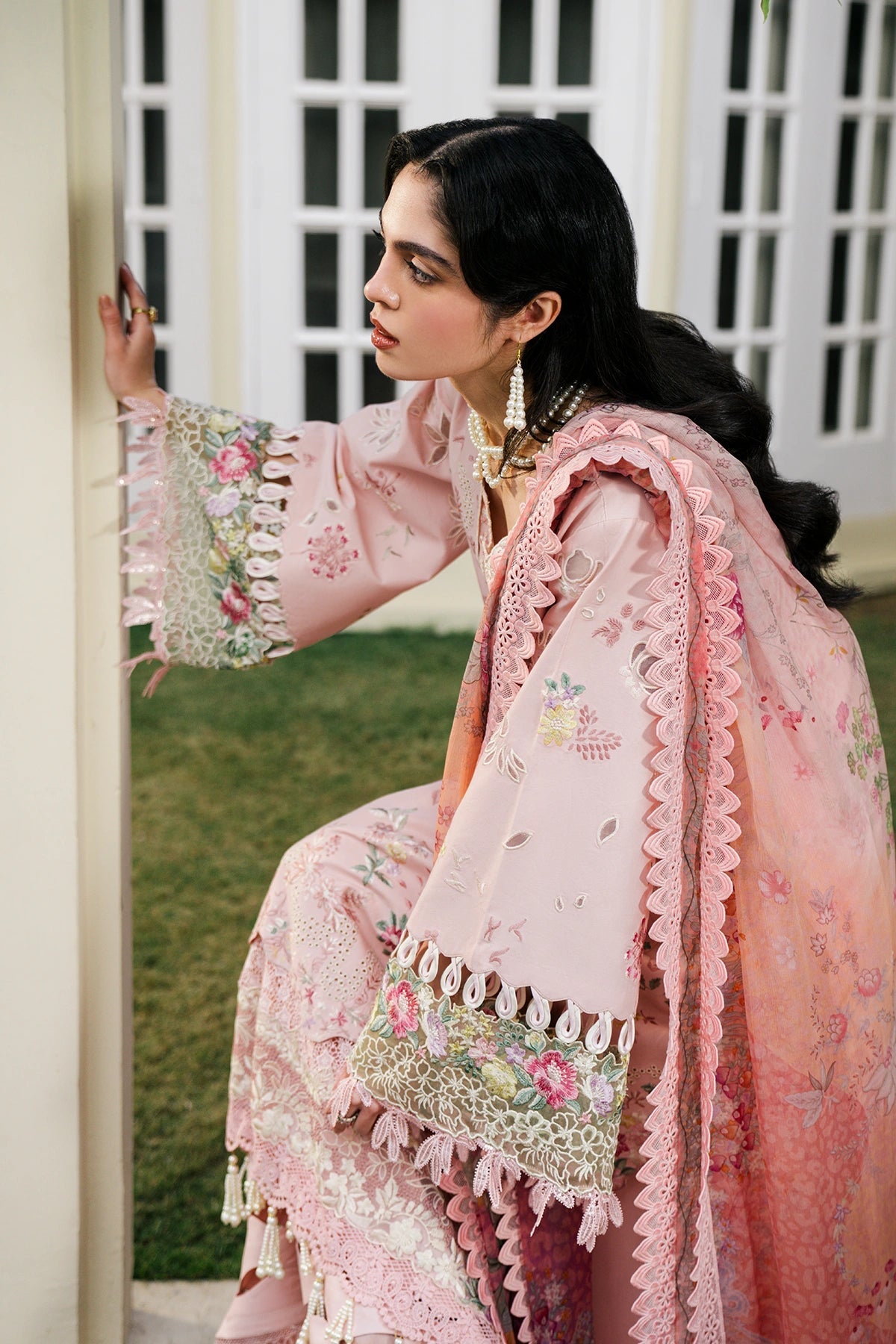 Sundas Ahad Premium Suit-BABY PINK EL-06