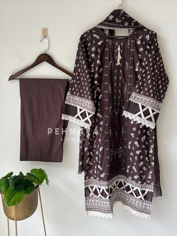 Embroidered Casual Ready To Wear Suit-21001-2