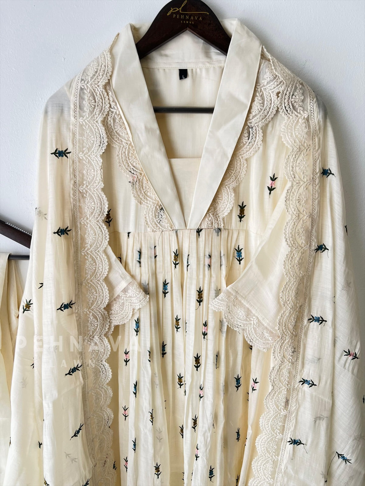 Pleated Yoke Anarkali Suit -12779