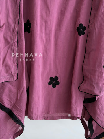 Floral Embroidered Suit