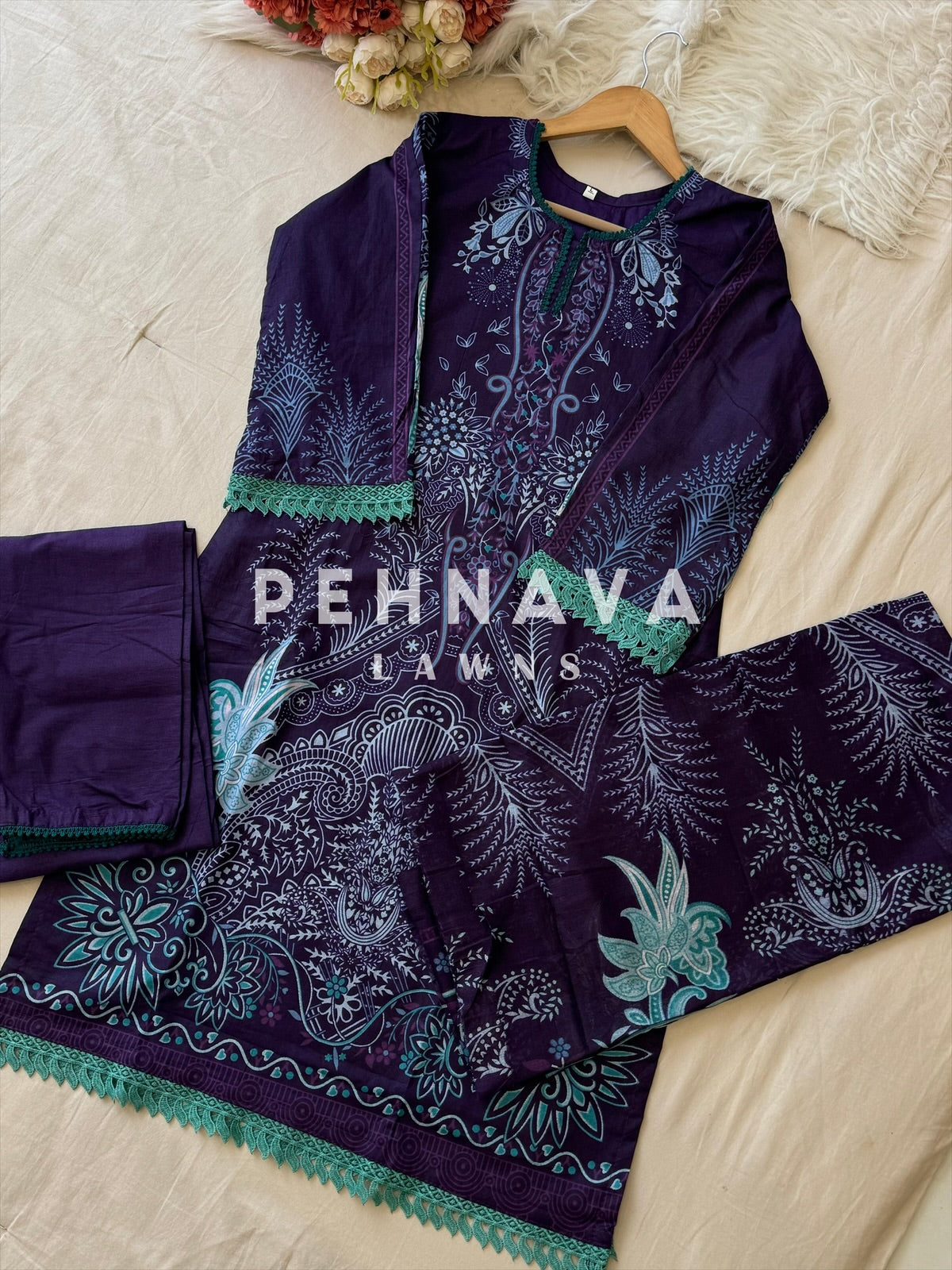 Timeless Floral Print Ready-to-Wear Suit Set-3