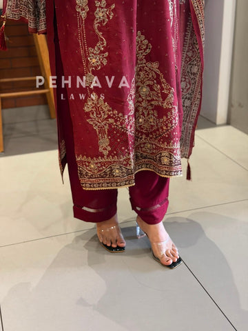 Muslin Stitched Suit KT 355