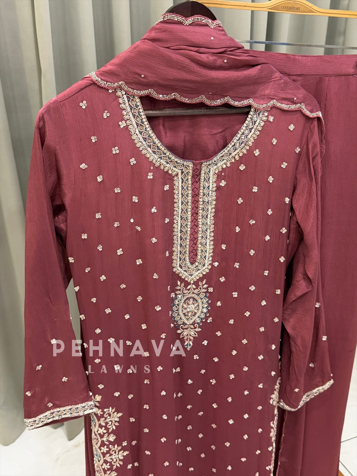 Premium Handworked Chinnon Suit-U4066