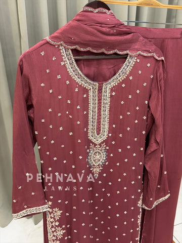 Premium Handworked Chinnon Suit-U4066