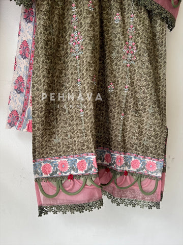 Embroidered Casual Ready To Wear Suit-21007-8