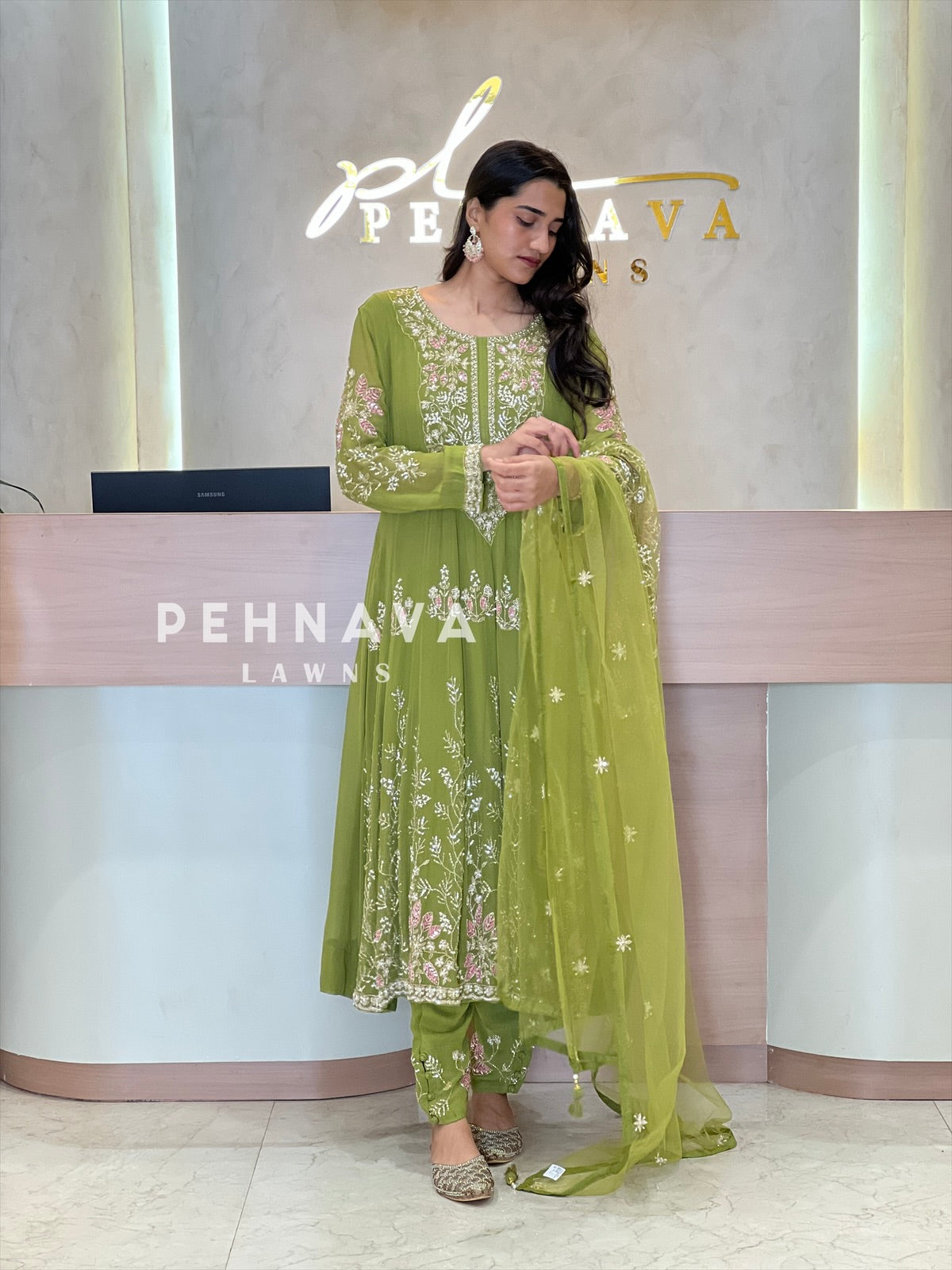 Premium Handworked Anarkali