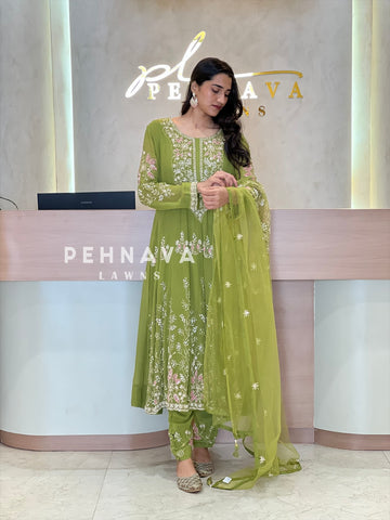 Premium Handworked Anarkali