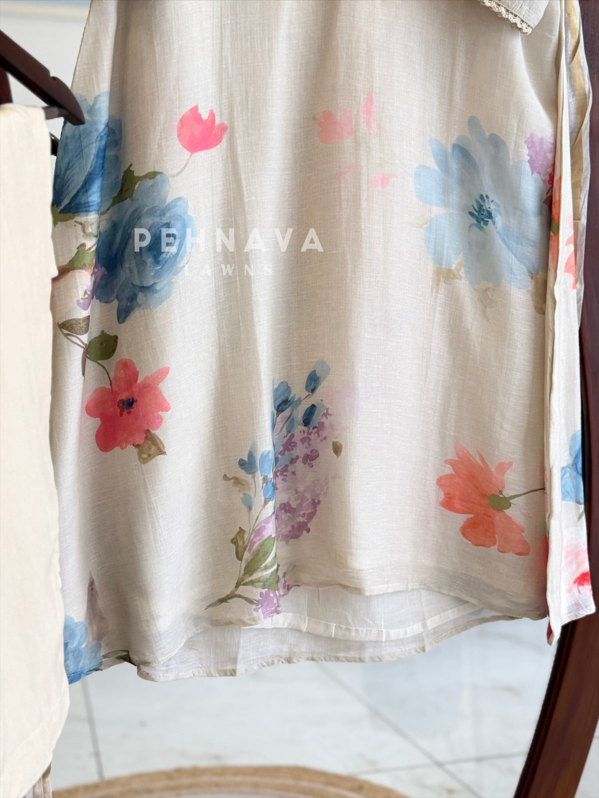 Floral Printed Three Piece Suit