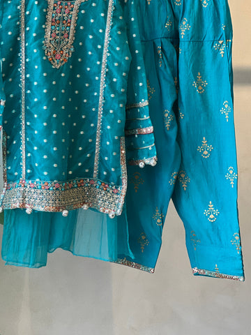 Kids party wear -ready to wear MKS-W25-23 - Pehnava Lawns
