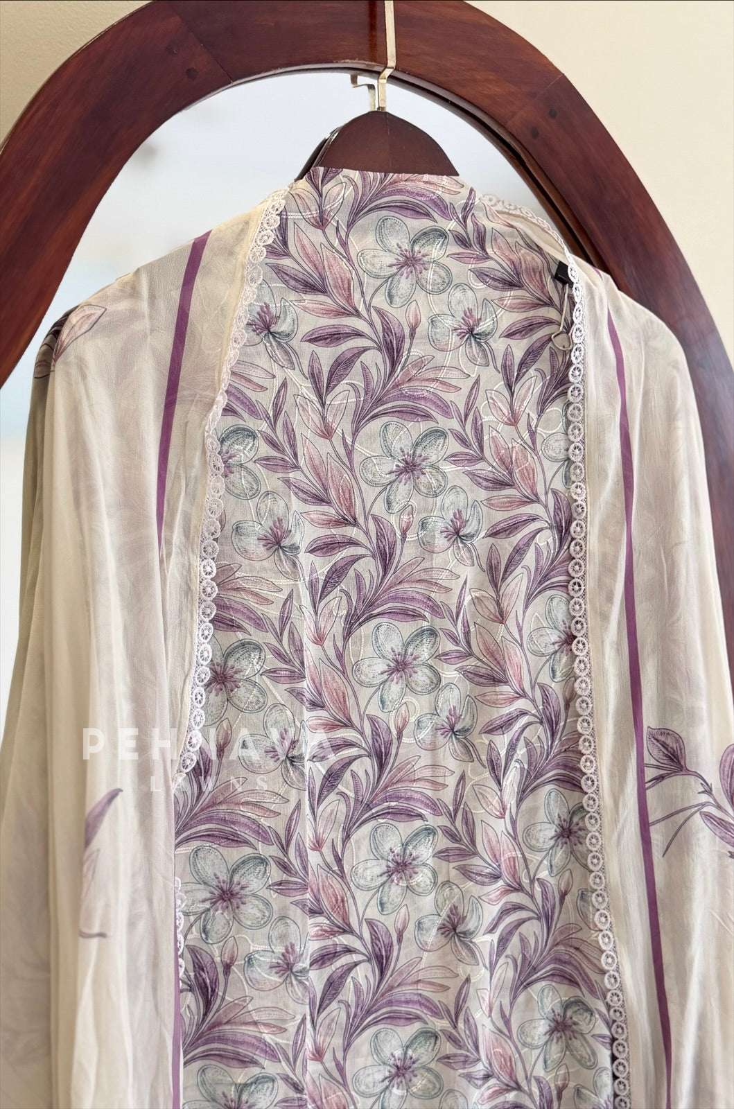 Floral Embroidered Unstitched Suit 4368