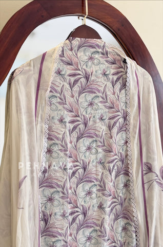 Floral Embroidered Unstitched Suit 4368