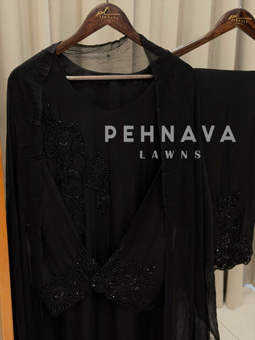 Premium Soft Organza Handworked Suit 10645