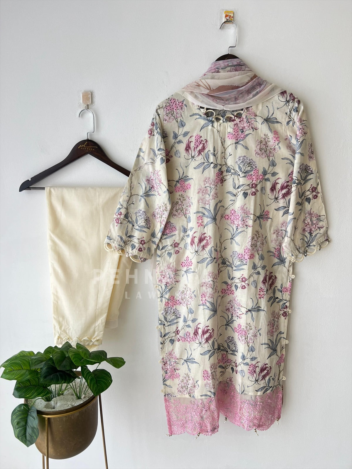 Floral Lawn Suit