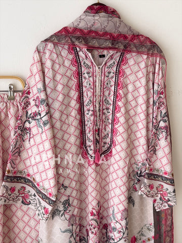 Floral Printed Three Piece Set
