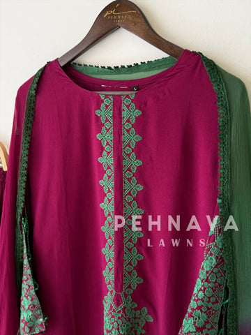 Embroidered Rayon Farshi Salwar