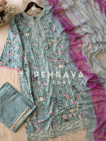 Blush Garden Embroidered Lawn Suit
