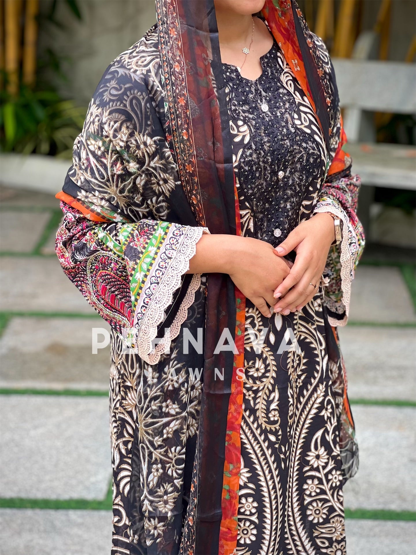 Black Casual Cotton Suit-1281