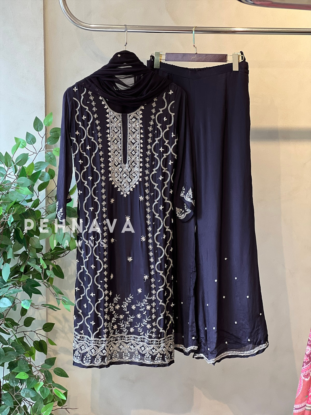 Heavily Handworked bottom with Pure Chiffon Dupata