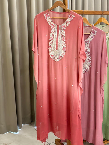Premium Handworked Ombre kafthan -0192