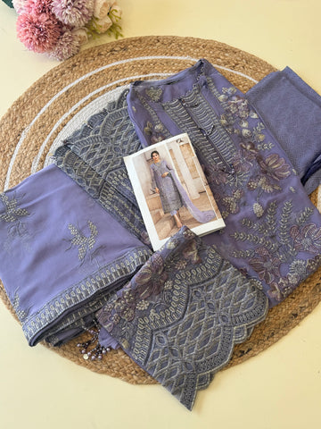 Noor’s Luxurious Embellished Chiffon Suit D8