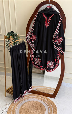 Floral Embroidered Farshi Salwar 1067