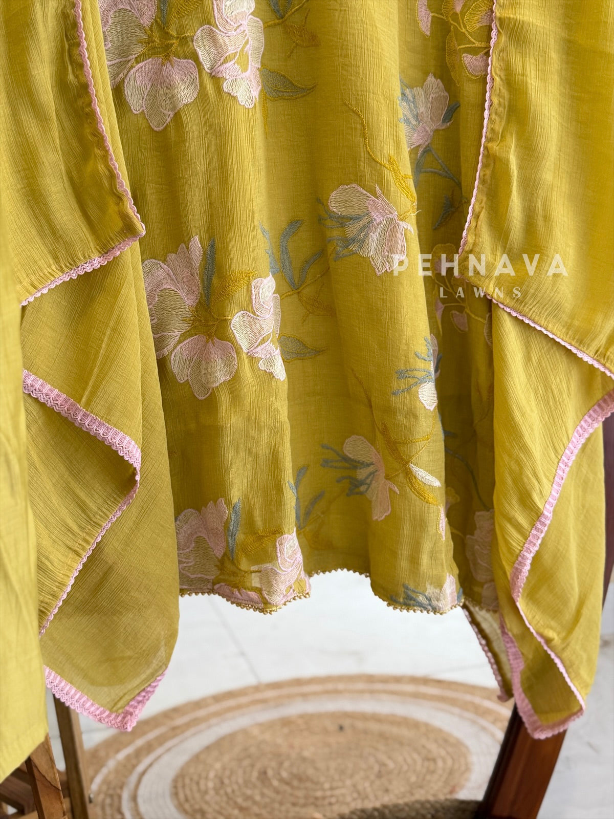 Floral Embroidered Suit Set