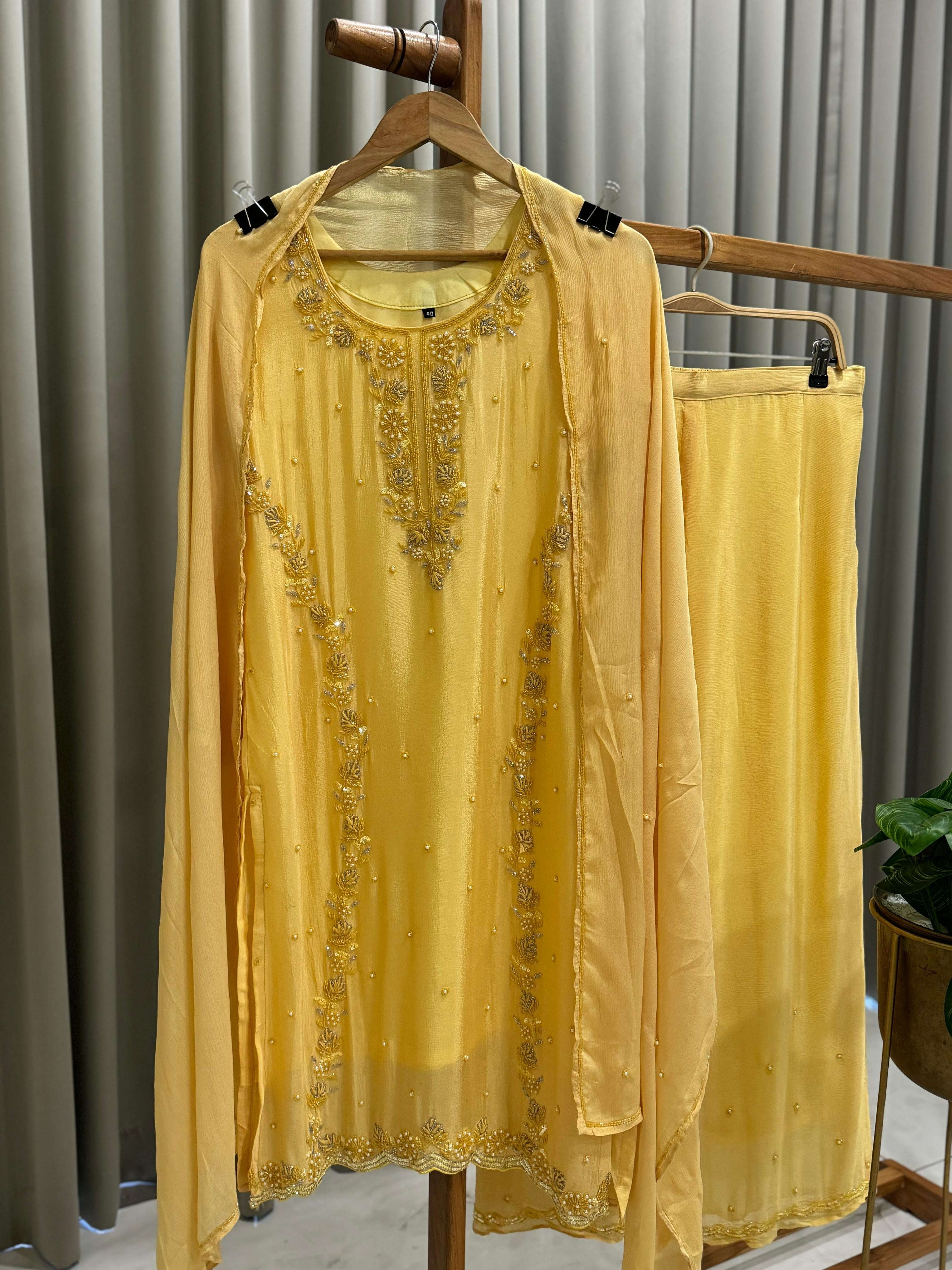 Heavy Handworked Chinnon Suit