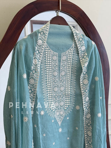 Embroidered Unstitched Suit-1007SK