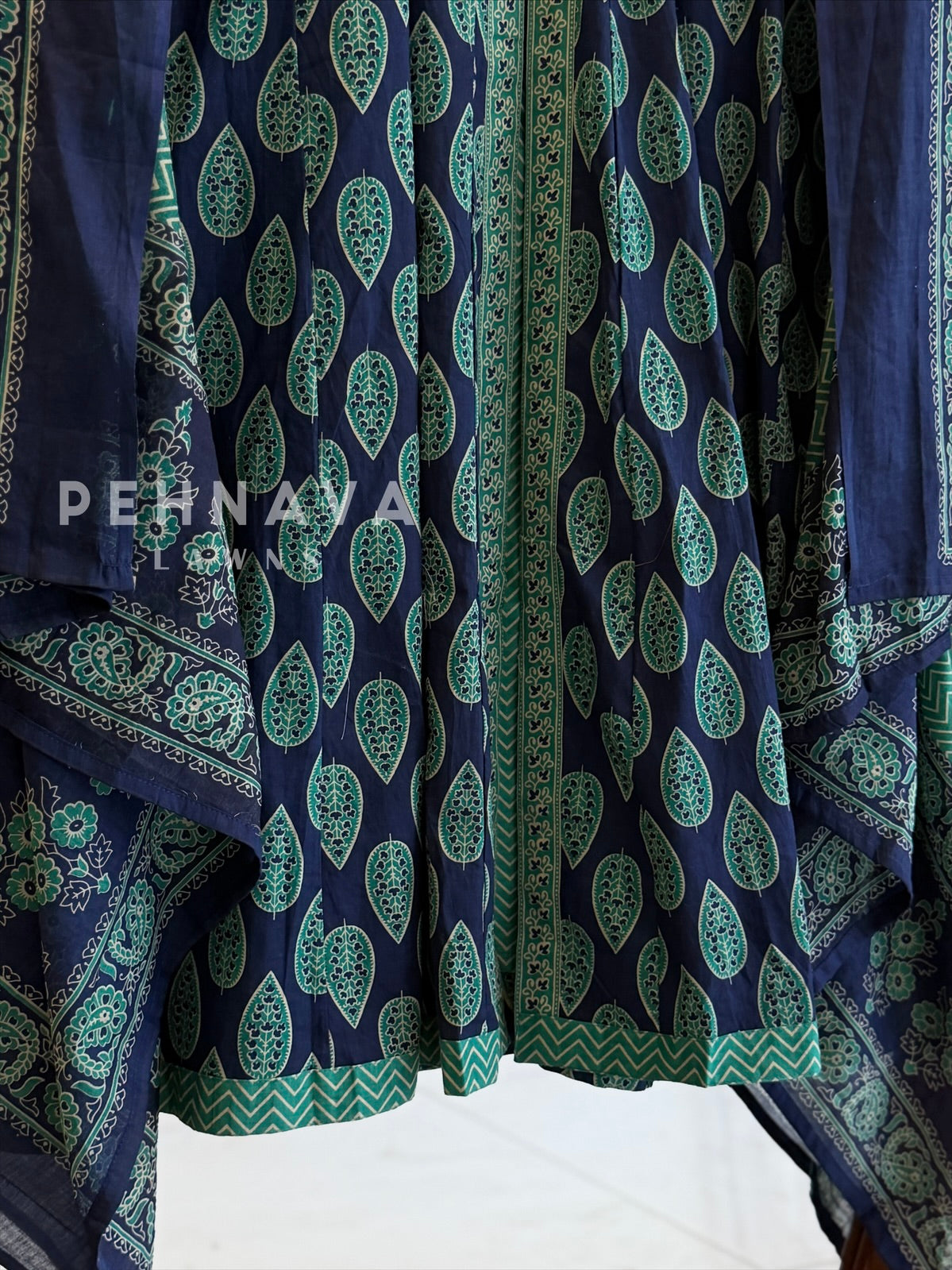 Ajrak Print A-Line Suit Set 11021-24