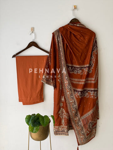 Muslin Unstitched Suit-KT355