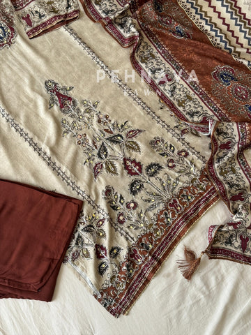 Muslin Suit Set - Pehnava Lawns