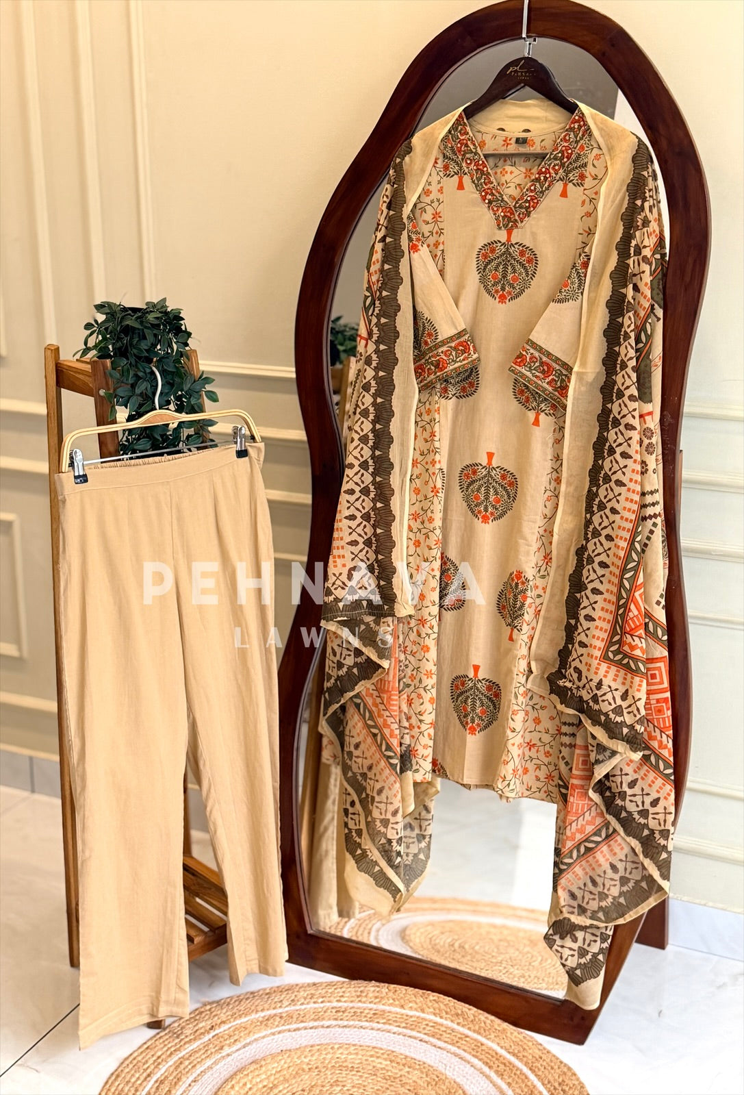 Floral Printed Three-Piece Set
