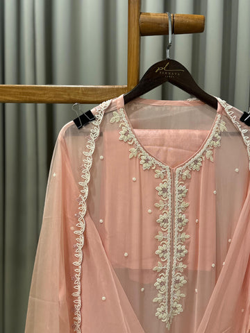 Premium Handworked Semi-Stitched Pakistani Suit - Pehnava Lawns