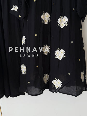 Floral Embroidered Imported Suit-2303