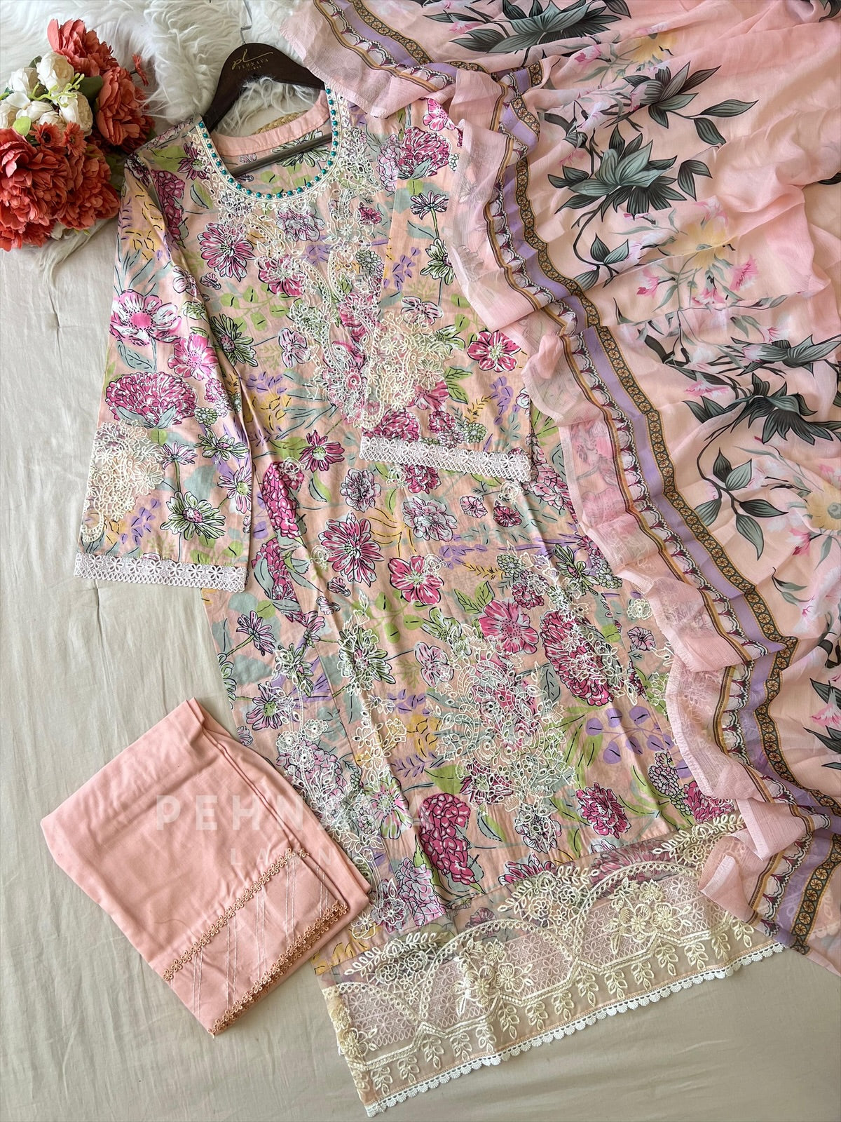 Printed  Cotton Set-4007